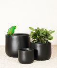 Load image into Gallery viewer, Matte black lightweight pots