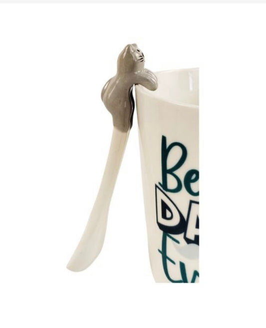 Hanging cat spoon - Grey