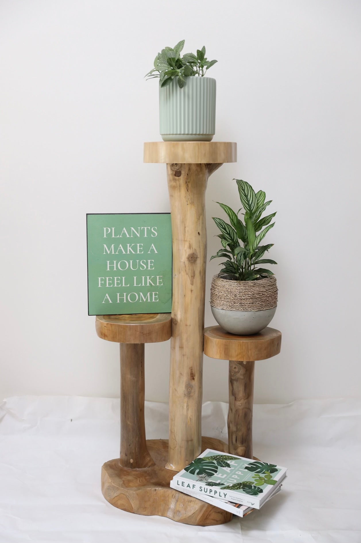 Wooden plant stand - 1.3m