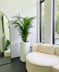 Load image into Gallery viewer, White tall corrugated U pot - Large
